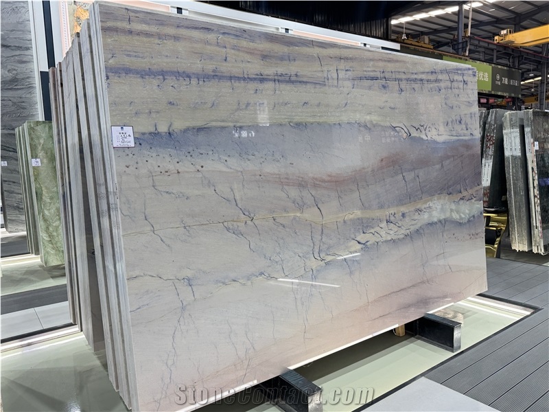 Sunset Blue Brazil Quartzite Polished  Slabs
