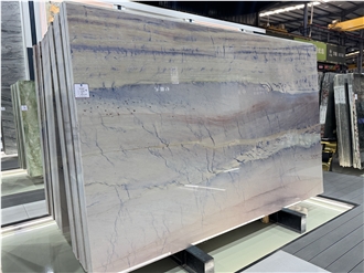 Sunset Blue Brazil Quartzite Polished  Slabs