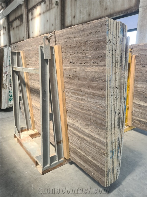 Titanium Travetine Slabs