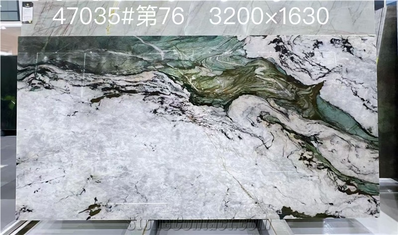 Brazil Fuchsite Crystal Quartzite Slabs For Wall Decor