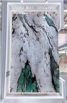 Brazil Fuchsite Crystal Quartzite Slabs For Wall Decor