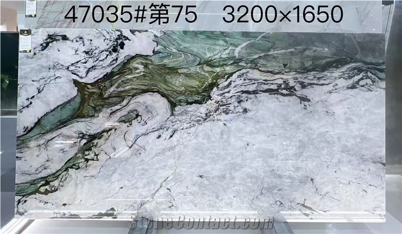 Brazil Fuchsite Crystal Quartzite Slabs For Wall Decor