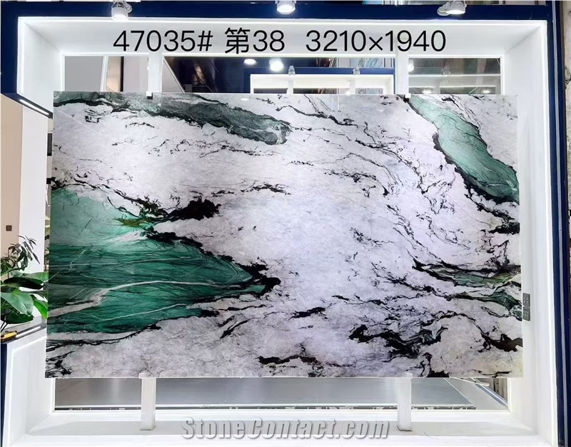 Brazil Fuchsite Crystal Quartzite Slabs For Wall Decor