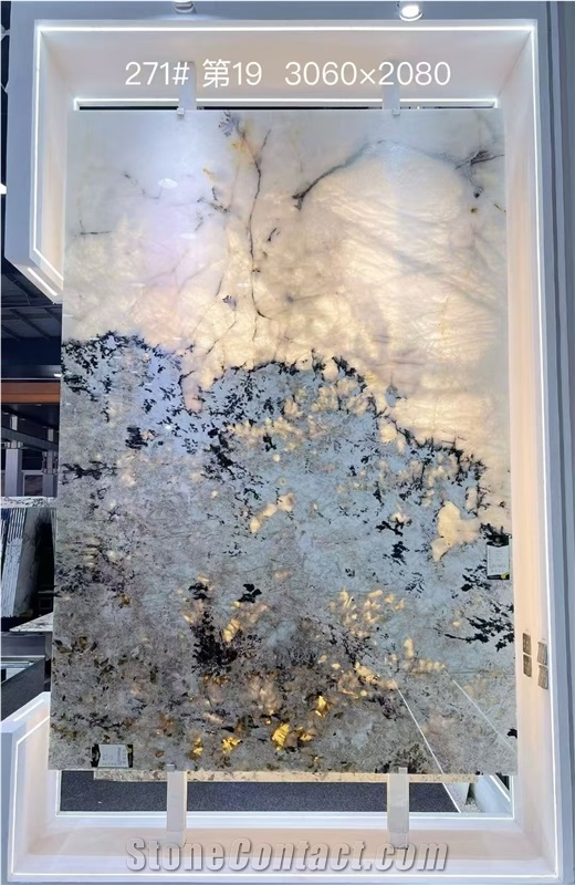 Brazil Pandora Quartzite Slabs For Luxury Wall Decor