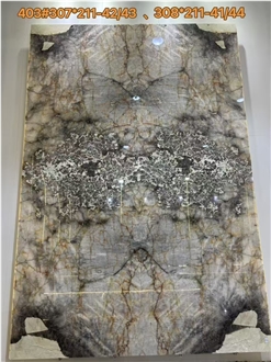 Brazil Patagonia Quartzite Slab Pattern For Wall Decoration