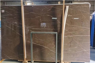 China Royal Brown Marble Slabs Cutting Tile For Floor