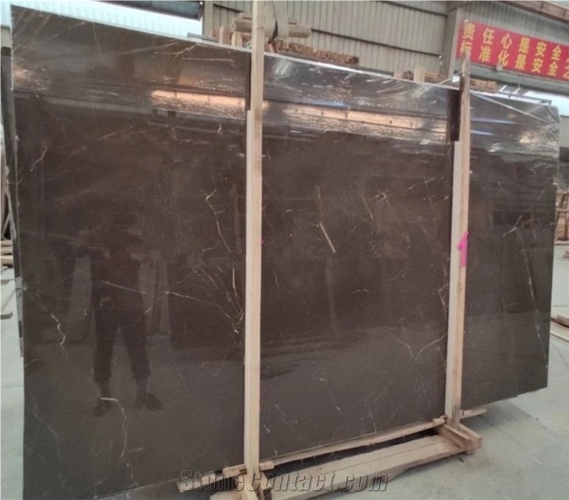 China Royal Brown Marble Slabs Cutting Tile For Floor