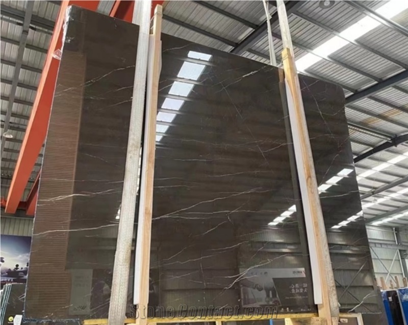 China Royal Brown Marble Slabs Cutting Tile For Floor