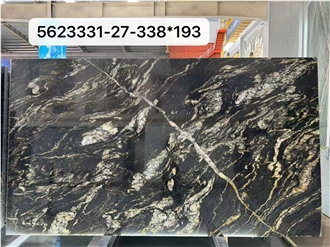 Cosmic Black Granite Slab For Cutting Floor Tiles