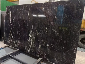 Cosmic Black Granite Slab For Cutting Floor Tiles