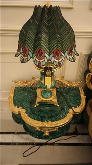High End Decorative Green Malachite  Furniture
