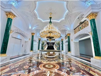 High End Decorative Green Malachite  Furniture