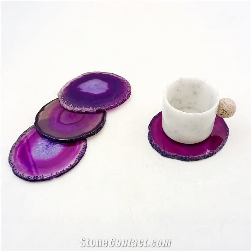 Home Decor Backlit Agate Coaster Christmas Gift