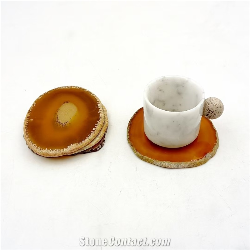 Home Decor Backlit Agate Coaster Christmas Gift
