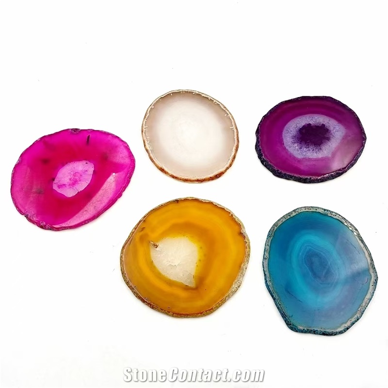 Home Decor Backlit Agate Coaster Christmas Gift