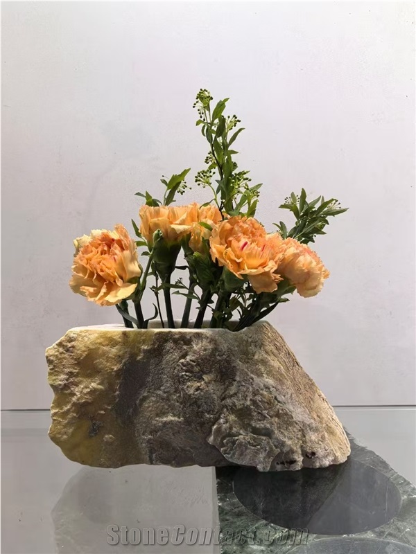 Home Decorative Interior Planter Natural Stone Products