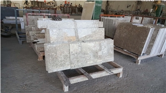 Israel Jerusalem Grey Limestone Slabs Customize Size Honed