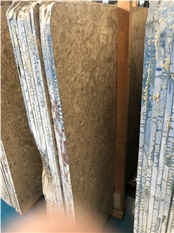 Israel Jerusalem Grey Limestone Slabs Customize Size Honed