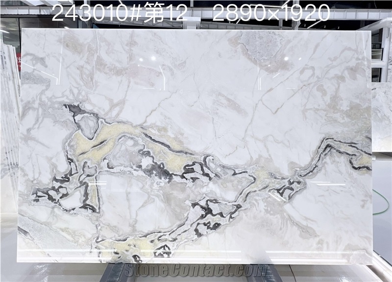 Namibia Oyster White Marble Slab Customized Size Wall Tiles