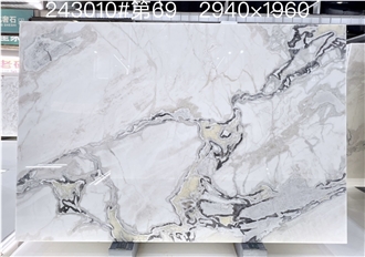 Namibia Oyster White Marble Slab Customized Size Wall Tiles