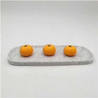 Natural White Marble Fruit Plate Home Decor Products