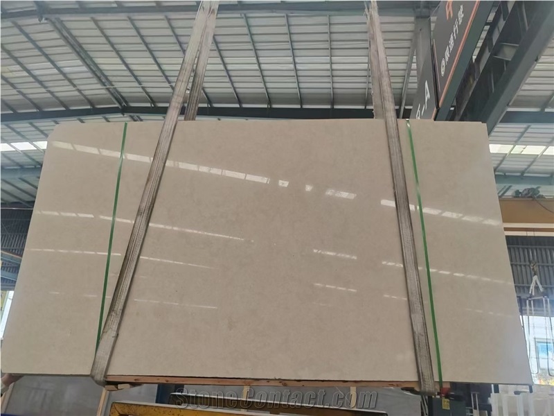Turkey Cream Moca Limestone Slab For Cutting Wall Tiles