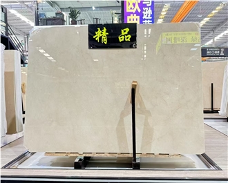 Turkey Crema Botticino Marble Slab Cutting Wall Tiles