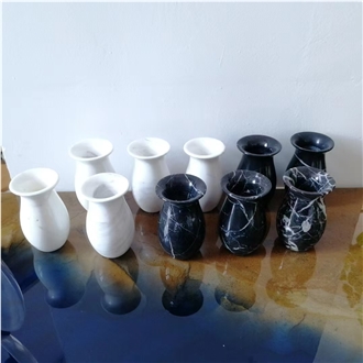 White Marble Art Ornament Home Decorative Vase Custom Design