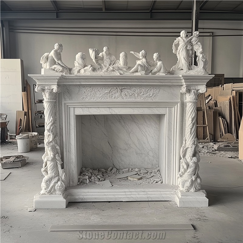 JSY Ariston Marble Fireplace Frame