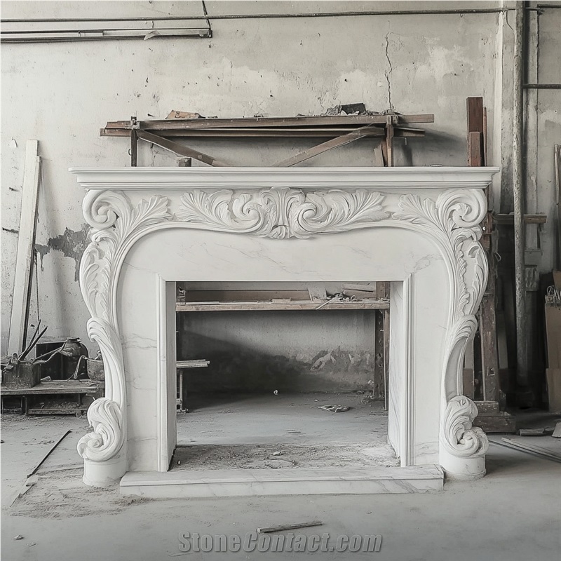JSY Ariston Marble Fireplace Mantel