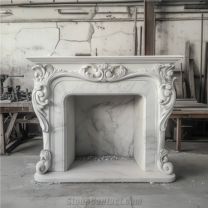 JSY Ariston Marble Fireplace Mantel