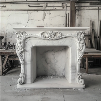 JSY Ariston Marble Fireplace Mantel