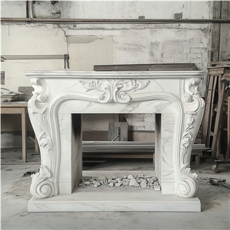 JSY Ariston Marble Fireplace Mantel
