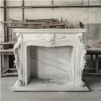 JSY Ariston Marble Fireplace Mantel