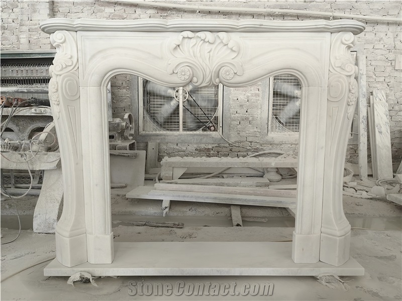 JSY Ariston Marble Fireplace Mantel