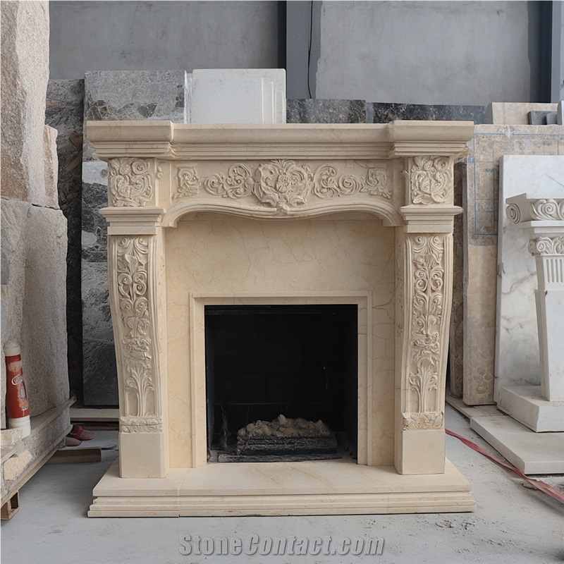 JSY The Century Cream Fireplace Frame