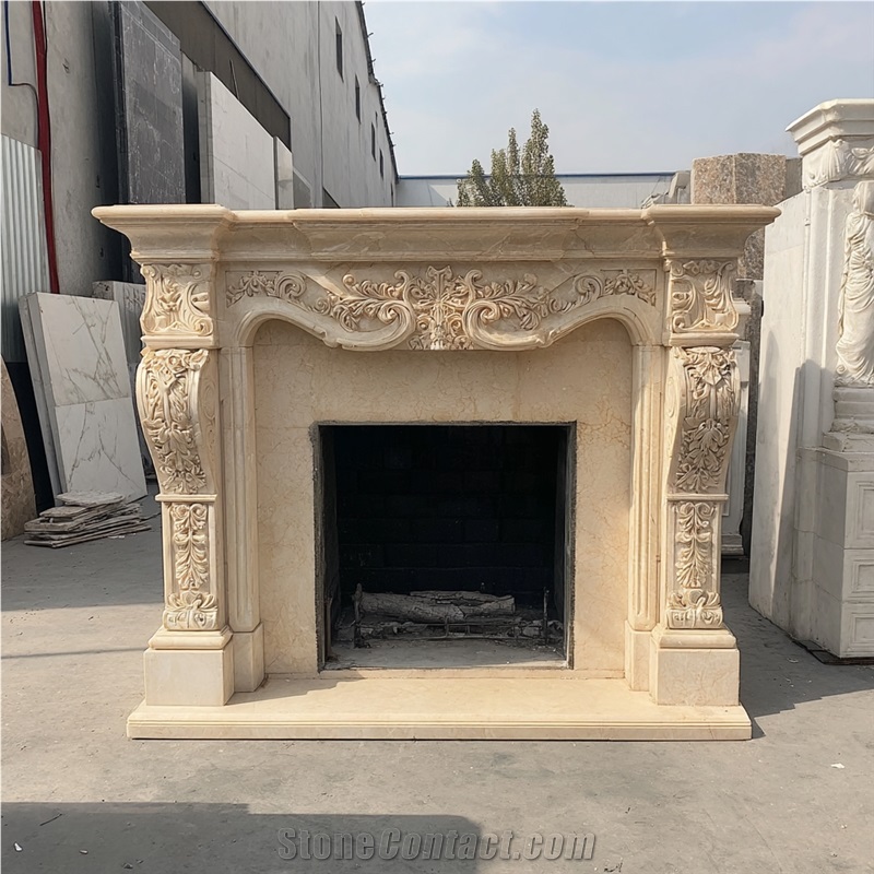 JSY The Century Cream Fireplace Frame