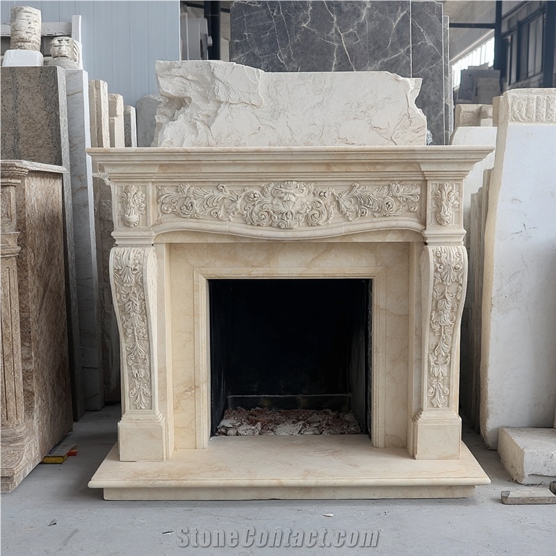 JSY The Century Cream Fireplace Frame
