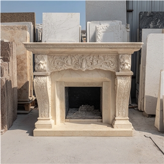 JSY The Century Cream Fireplace Frame