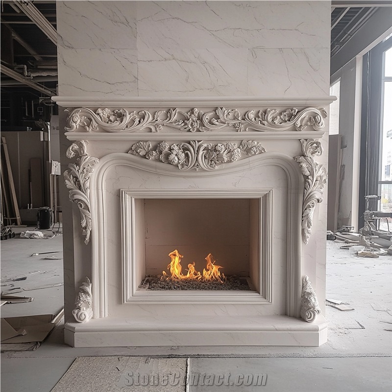 Statuario Marble Fireplace Frame