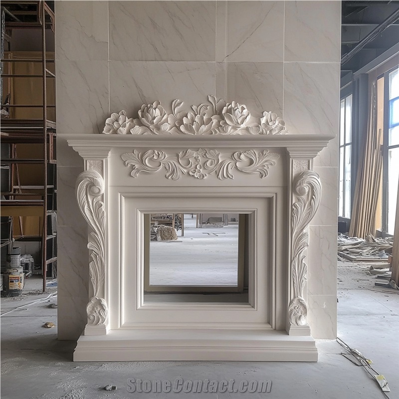 Statuario Marble Fireplace Frame