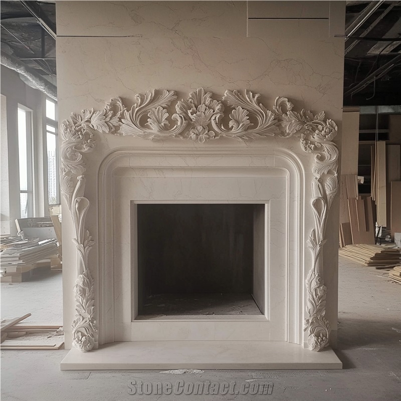 Statuario Marble Fireplace Frame