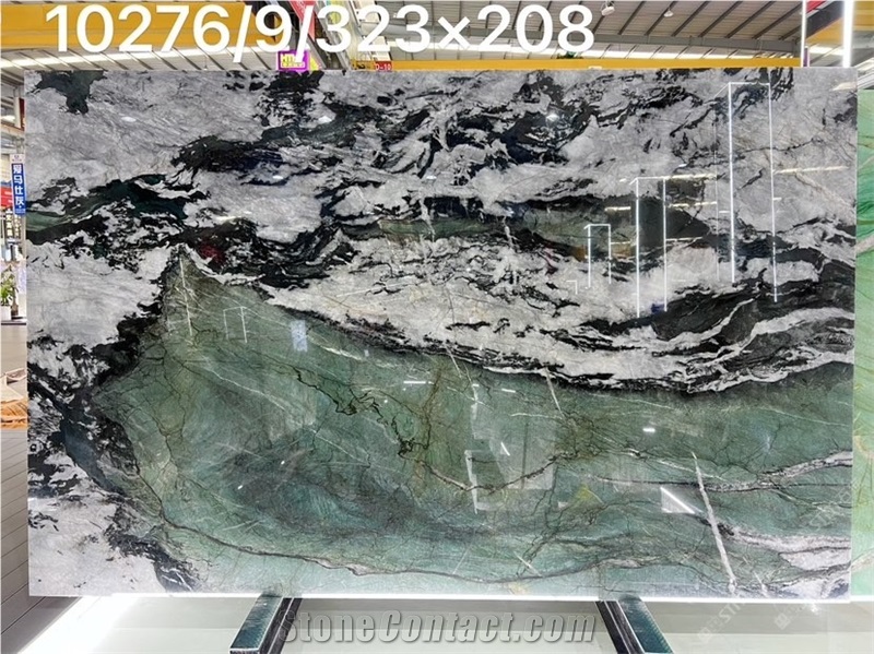 Brazil Fuchsite Crystal Quartzite  Slabs