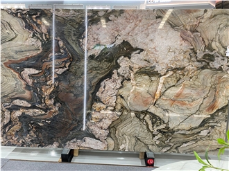 Brazil Luxury Stone Crystal Impression Quartzite Slabs