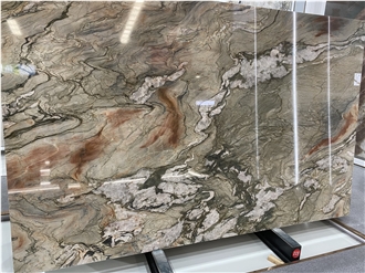 Brazil Luxury Stone Crystal Impression Quartzite Slabs
