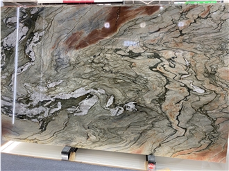 Brazil Luxury Stone Crystal Impression Quartzite Slabs