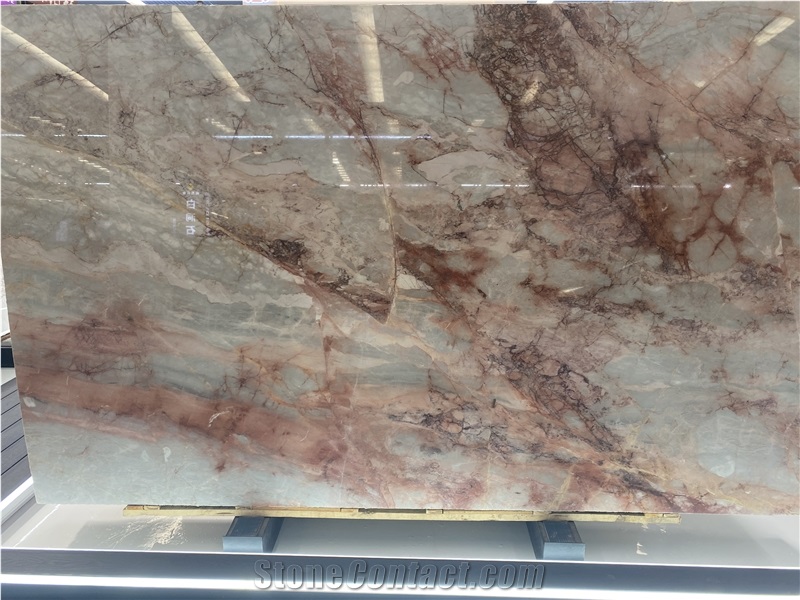 Four Season Pink Marble Slabs, Tiles For Luxury Design
