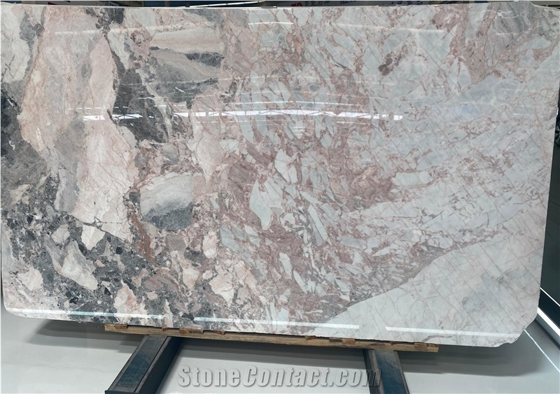 Four Season Pink Marble Slabs, Tiles For Luxury Design