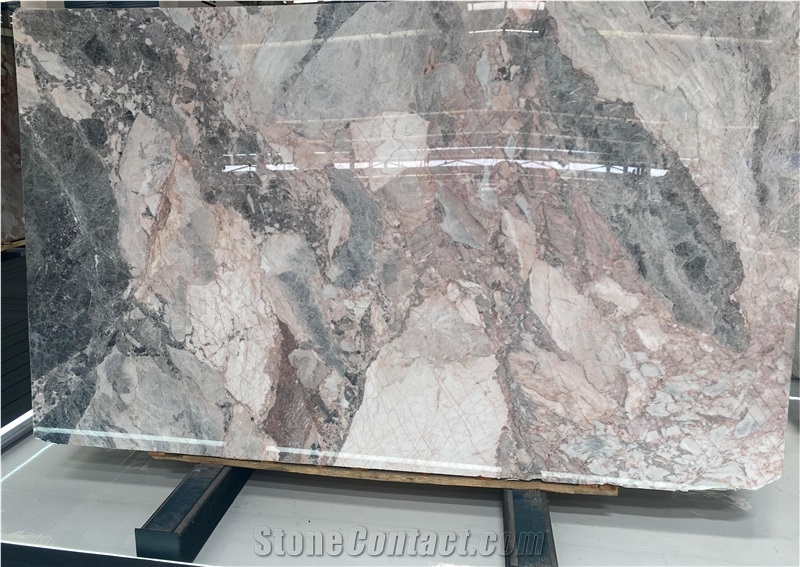 Four Season Pink Marble Slabs, Tiles For Luxury Design