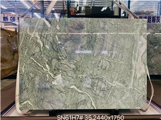 Green Marble Slabs Polished